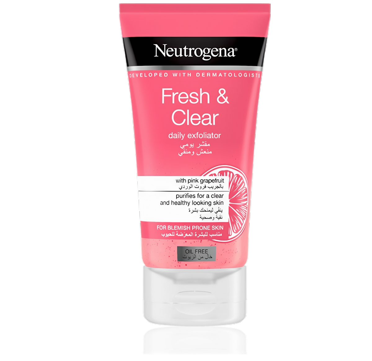 NEUTROGENA® Fresh & Clear Daily Exfoliator An uplifting daily facial scrub for clear, fresh and healthy-looking skin everyday. 150 ml