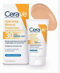 CeraVe Hydrating Mineral Sunscreen SPF 30 Face Sheer Tint (50ml)